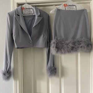 Blue/Purple Fluffy Skirt